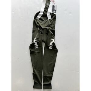 Rapha Mens Pro Team Lightweight Tights - Size Small-Dark Green White NWT!